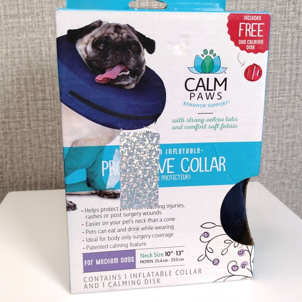 Calm Paws Behavior Support Inflatable Protective Collar-For Medium Dogs - Picture 1 of 8